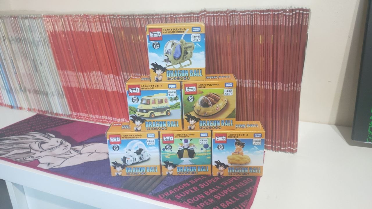 Dream Tomica × Dragon Ball — Set completo de vehículos